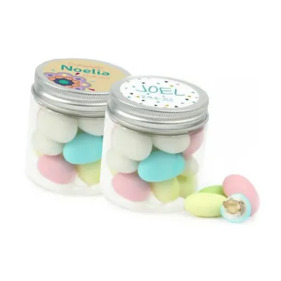 Peladillas en bote personalizado para comunión