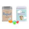 Latita personalizada con Jelly beans para Bautizo