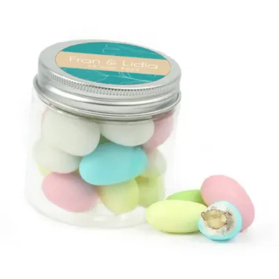 Peladillas en bote personalizado para Boda