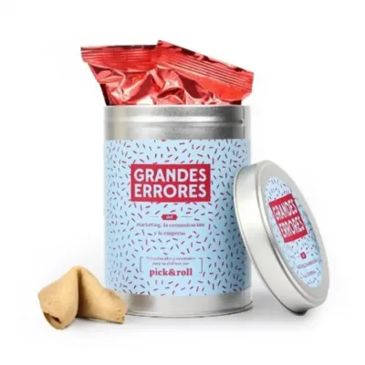 30 Latas de 10 Galletas de la suerte en bote personalizado