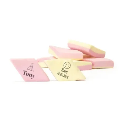 Nubes rombo personalizadas para bautizo
