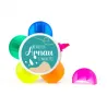 Rotuladores Flor personalizada - Detalle para bautizo
