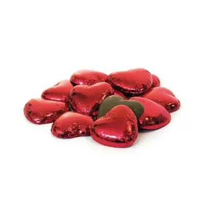 Corazones de chocolate