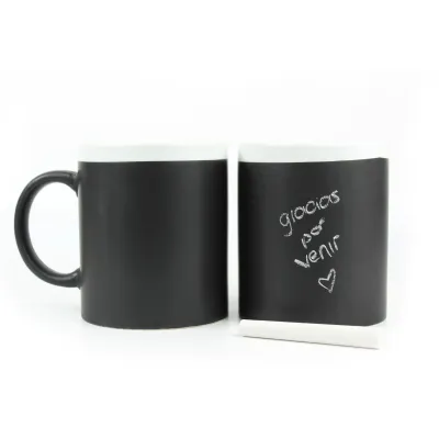 Taza de Pizarra para Comunión (Colores Diferentes) blanca