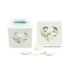 CCCARAMELOS15g-BA+COFR-BLA Caramelos en Cajita Cubo Personalizada para Bautizo