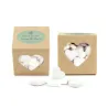 CCCARAMELOS15g-BO+COFR-KRA una caja Caramelos en Cajita Cubo Personalizada para Boda