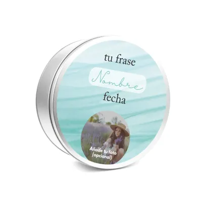 Lata Metálica con Tapa Personalizable para Comunión
