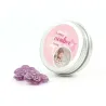 Violetas en Latita Personalizada para Bautizo frontal