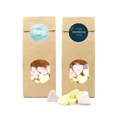Caramelos de Fruta en Bolsita Kraft para Comunión