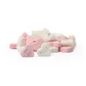 Caramelos corazón rosa - blanco personalizados bautizo