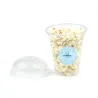 Copa Rellena de Palomitas para Baby Shower abierta