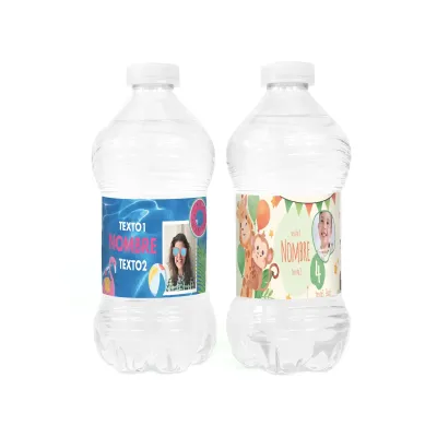 Botella de Agua 33 cl Personalizada para Fiestas