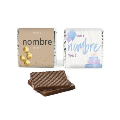 Chocolatinas Napolitanas con Envoltorio Personalizado (50 uds)