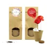 Set de Cultivo en Bolsita Kraft Personalizada para Fiestas amapola Set de Cultivo en Bolsita Kraft Personalizada para Fiestas amapola