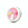 Semillas en Lata de Aluminio Personalizada para Cumpleaños trebol frontal Semillas en Lata de Aluminio Personalizada para Cumpleaños trebol frontal