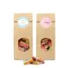 Ladrillos de Gominola en Bolsita Kraft Personalizada para Detalle de Bautizo