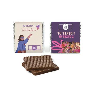 Chocolatinas Napolitanas para el Día de la Mujer 8M (50 uds)