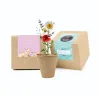 Semillas en Cajita Kraft Personalizada para Comunión mix de flores