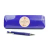 Set de Escritura en Latita Personalizada para Comunión azul frontal