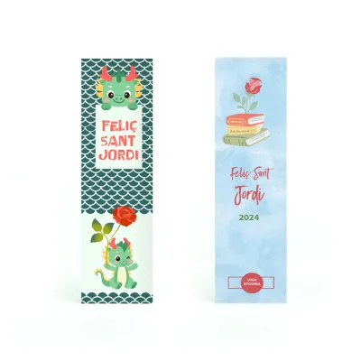 Marcapáginas Personalizado para Sant Jordi