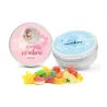 Mix Gominolas en Latita Redonda de Aluminio Personalizada para Bautizo