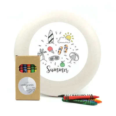 Frisbee para Colorear con Ceras para Detalle de Boda