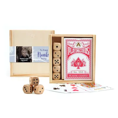 Cajita de Madera con Juegos para Comunión
