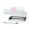 Set de Escritura en Latita Personalizada para Bautizo blanco