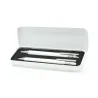 Set de Escritura en Latita Personalizada para Bautizo blanco frontal abierto