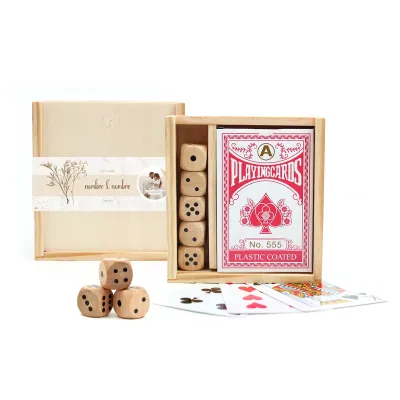 Cajita de Madera con Juegos para Boda