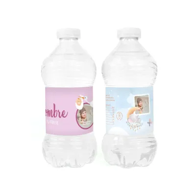 Botella de Agua 33 cl Personalizada para Bautizo