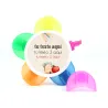 Rotuladores Fluor con Forma de Flor para Eventos Escolares frontal