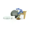 Cultivo de Flor No Me Olvides en Lata Personalizada para Bautizo contenido