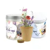 Cultivo de Mix de Flores en Lata Personalizada para Detalles Escolares