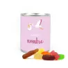 Mix Gominolas en Latita Abre Fácil Personalizada para Detalles de Bautizo frontal