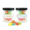 Caramelos Moritas en Botecito de Cristal para Detalles de Baby Shower negro
