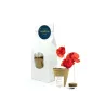 Set de Cultivo en Bolsita Kraft Personalizada para Detalles de Comunión blanca amapola