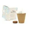 Kit de Cultivo No Me Olvides en Cajita Decorada y Personalizada para Bautizo trasera