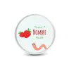 Fresas de Gominola en Lata Personalizada para Detalle de Bautizo frontal