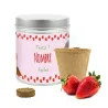 Cultivo de Fresas en Lata Personalizada para Detalle de Bautizo 2