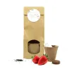 Set de Cultivo de Fresas en Bolsita Kraft Personalizada para Detalles de Boda diseño 2
