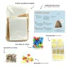 Kit Casita de Jengibre Hazlo Tú Mismo en Caja Metálica Personalizada para Detalle de Navidad contenido