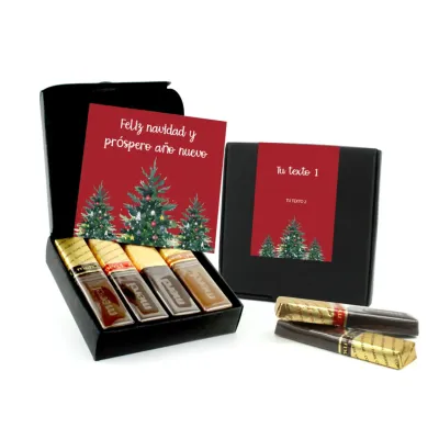 Bombones Surtidos Merci en Cajita Personalizada para Detalle de Navidad 100 gr