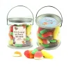 Mix de Gominolas Azucaradas en Botecito con Asa Personalizado para Detalles Escolares