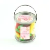 Mix de Gominolas Azucaradas en Botecito con Asa Personalizado para Detalle de Cumpleaños frontal