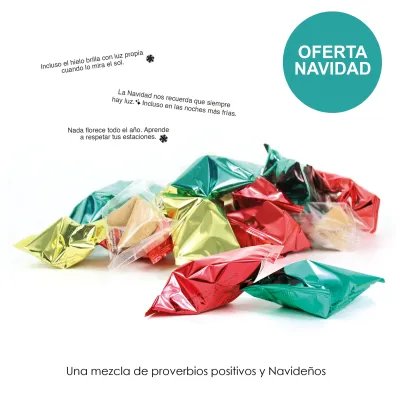 Pack 50 Galletas de la Suerte para Navidad