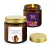 Vela Aromática Madera Ámbar Personalizada para el Día de la Mujer 8M