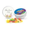 Mix Gominolas en Latita Redonda de Aluminio Personalizada para Comunión